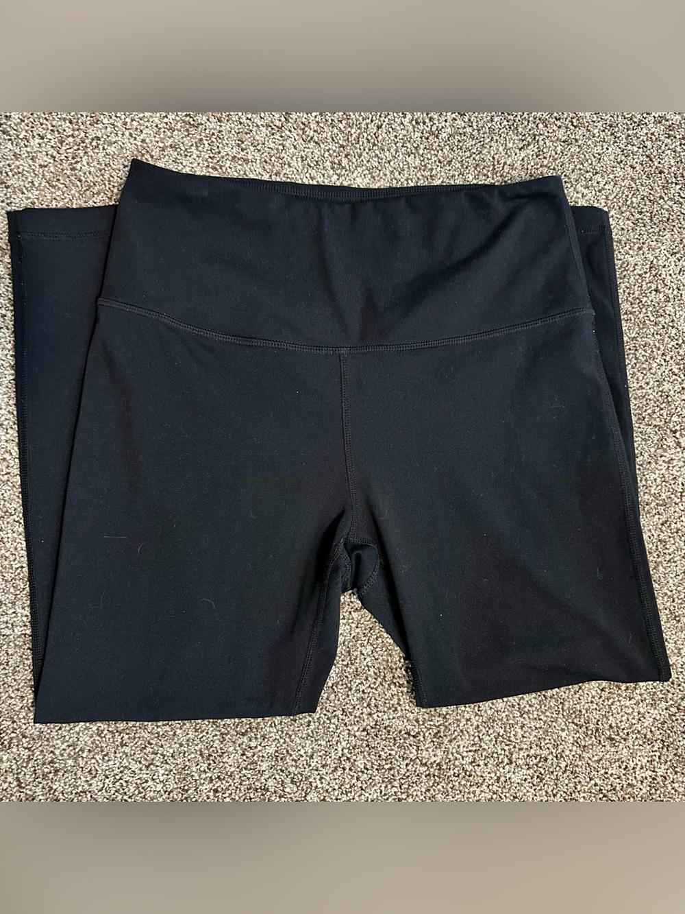 Zella Black High Waisted Cropped Leggings Medium Athletic Yoga Pants Pilates